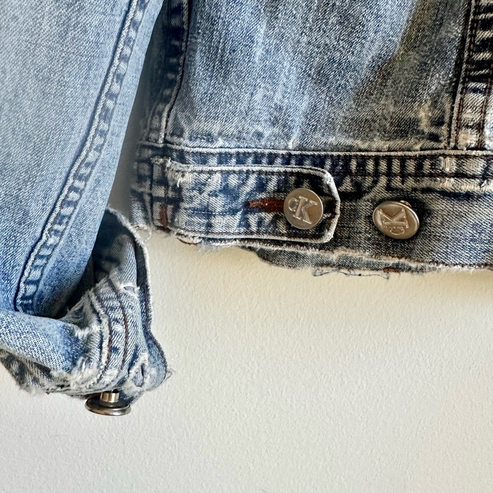 90s Calvin Klein Denim Jean Jacket - Picture 7 of 8